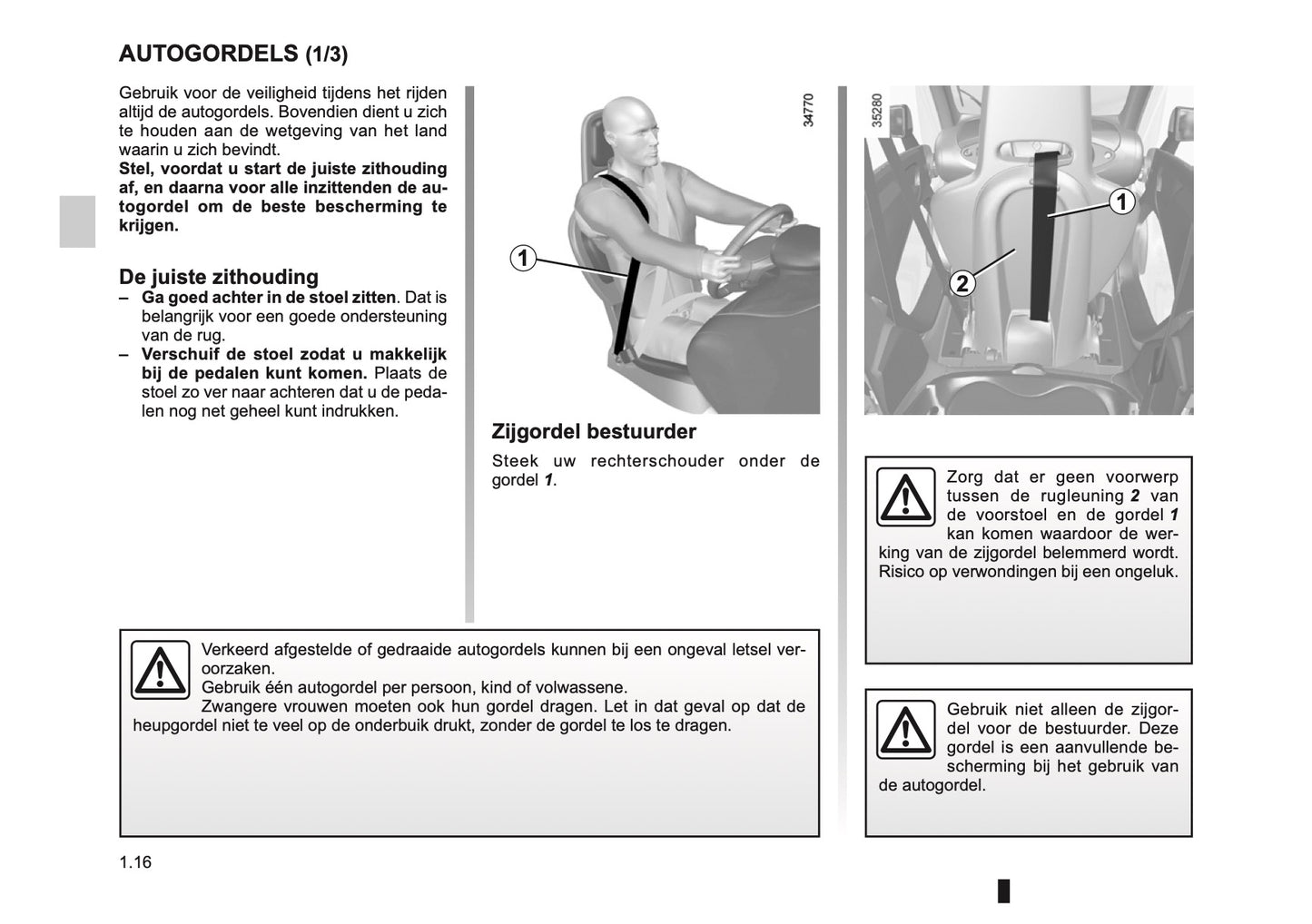 2012-2013 Renault Twizy Z.E. Owner's Manual | Dutch