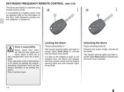 2010-2011 Renault Kangoo Owner's Manual | English