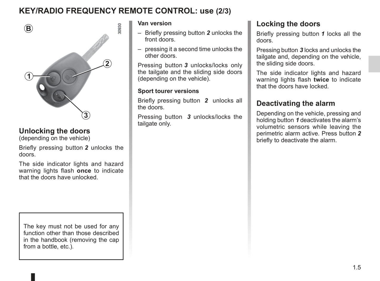 2010-2011 Renault Kangoo Owner's Manual | English