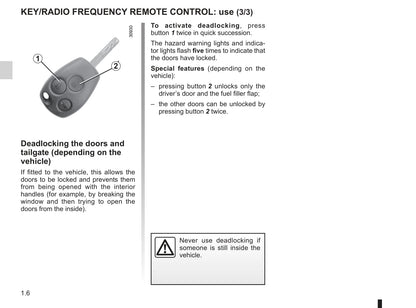 2010-2011 Renault Kangoo Owner's Manual | English