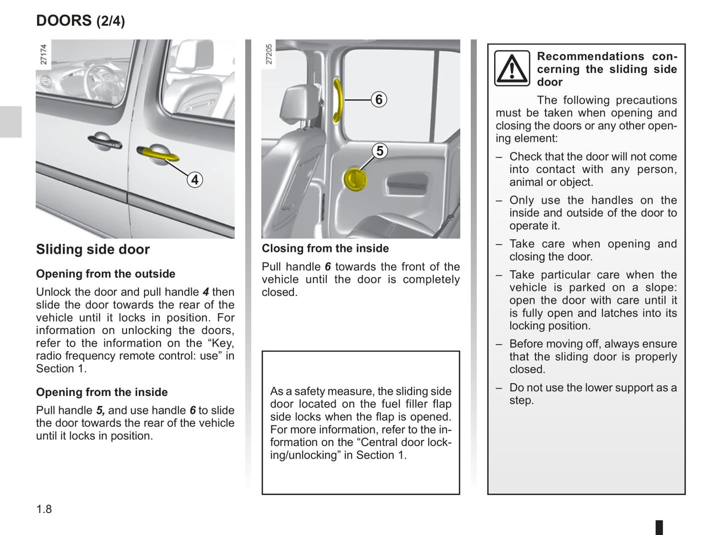 2010-2011 Renault Kangoo Owner's Manual | English