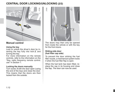 2010-2011 Renault Kangoo Owner's Manual | English