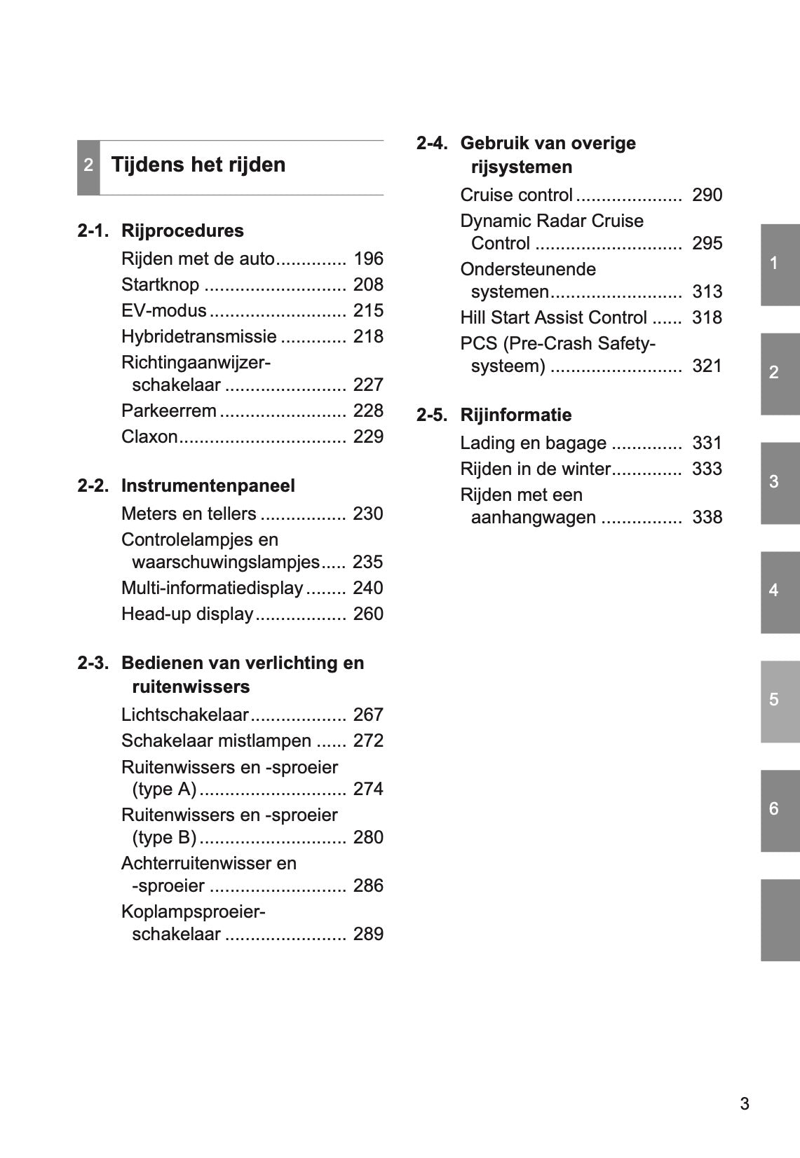 2014-2015 Toyota Prius Owner's Manual | Dutch