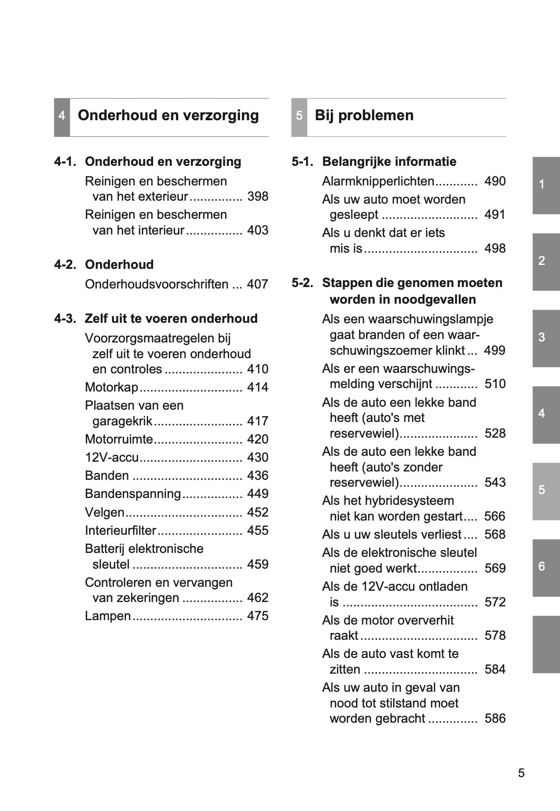 2014-2015 Toyota Prius Owner's Manual | Dutch