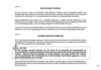 2007-2008 Hyundai Getz Gebruikershandleiding | Nederlands