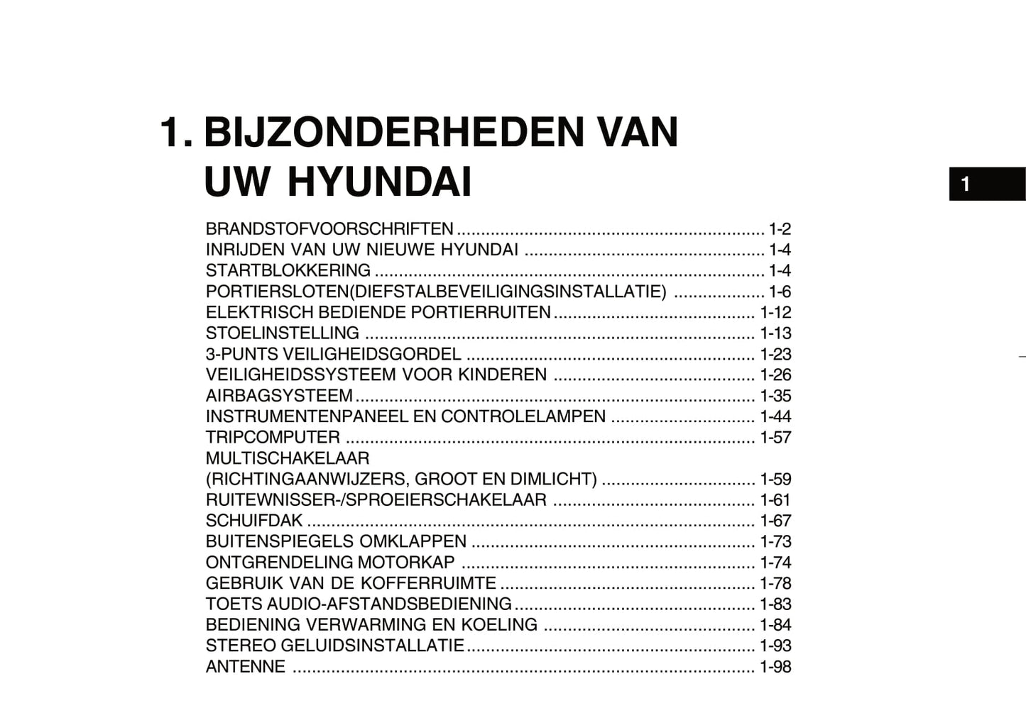 2007-2008 Hyundai Getz Gebruikershandleiding | Nederlands