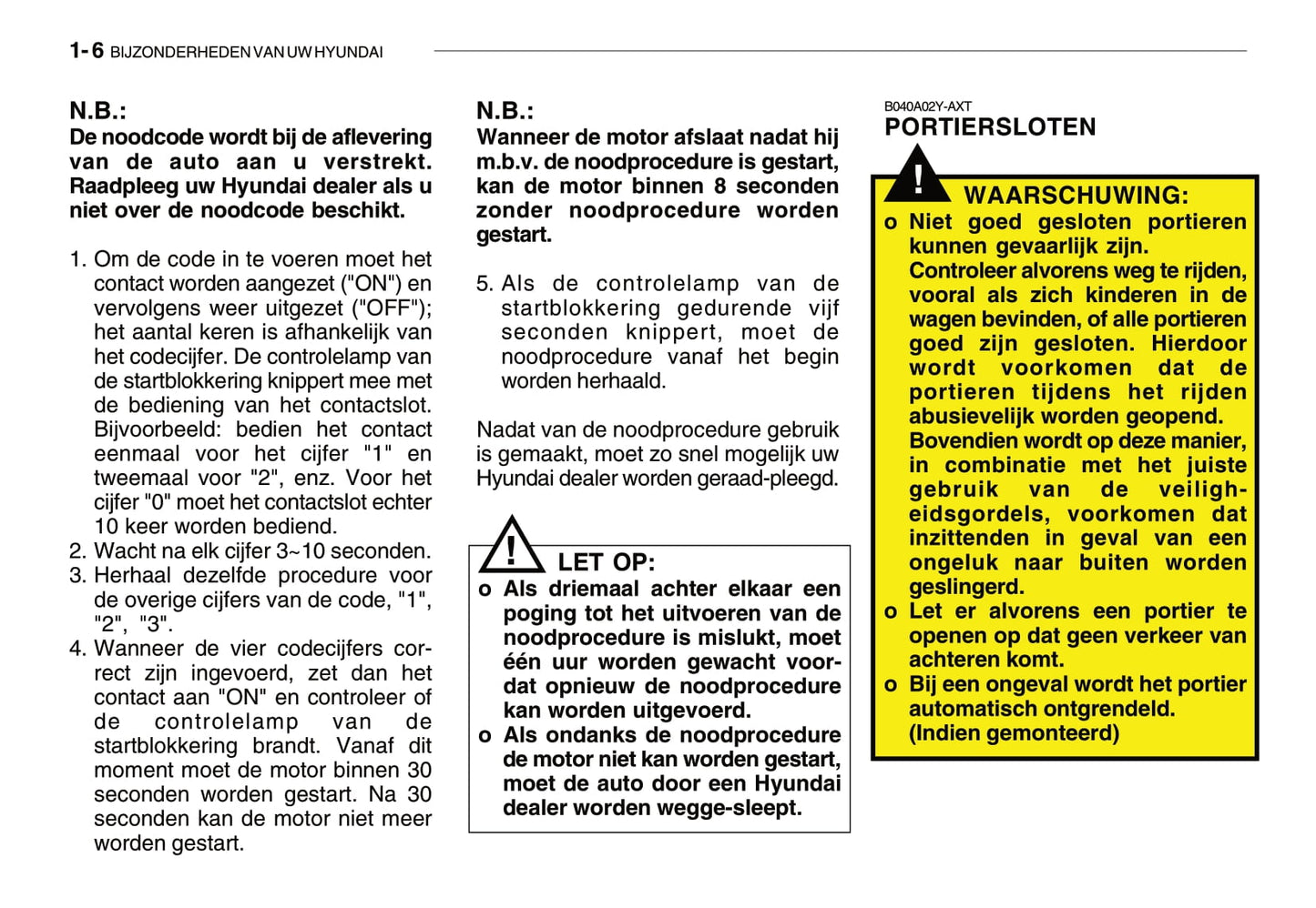 2007-2008 Hyundai Getz Gebruikershandleiding | Nederlands