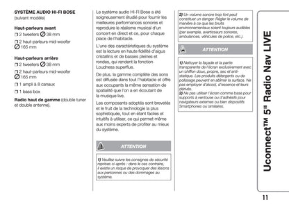 Alfa Romeo MiTo Uconnect Radio Nav 5.0 Live Guide d'utilisation 2016 - 2020