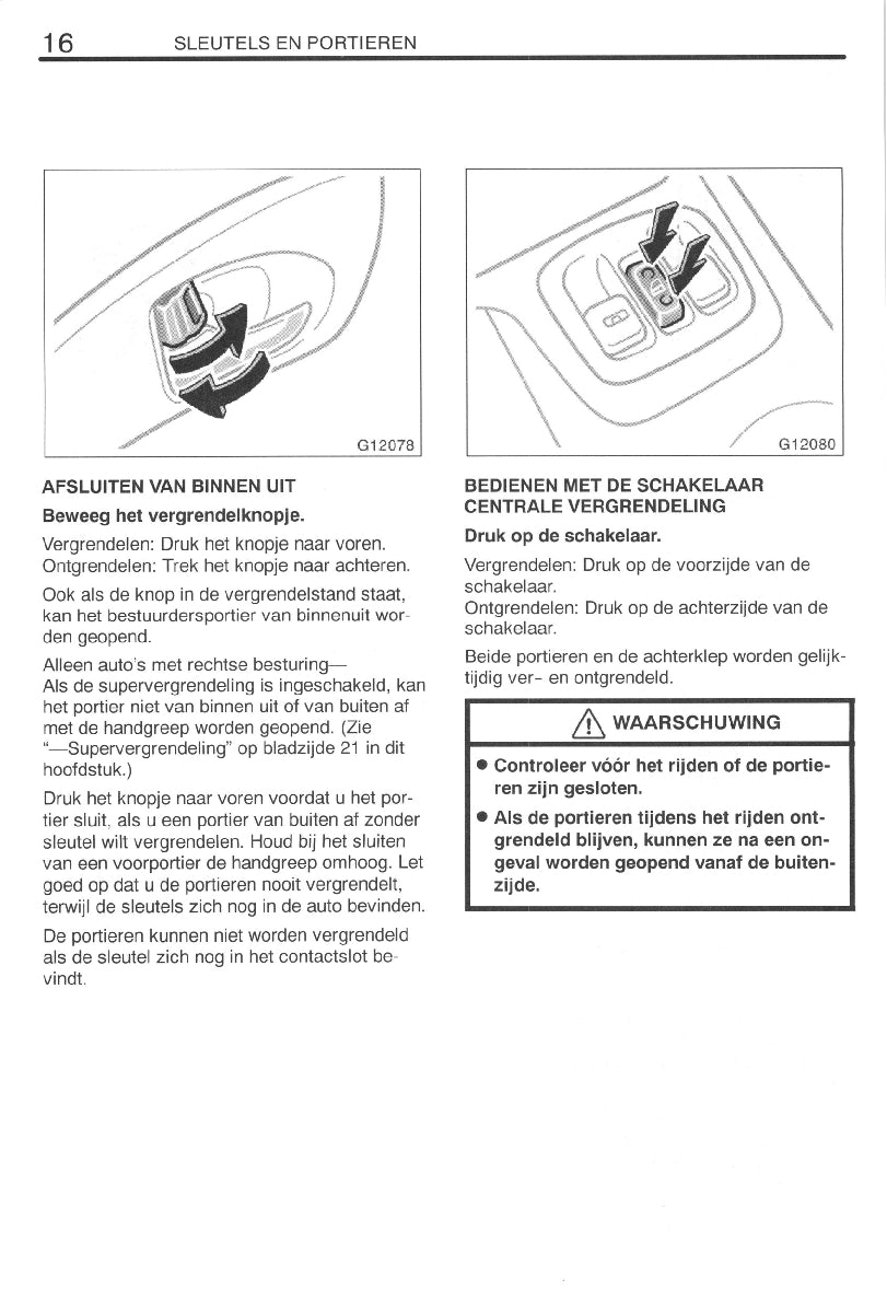 1999-2002 Toyota Celica Owner's Manual | Dutch