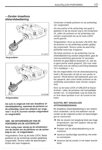 1999-2002 Toyota Celica Owner's Manual | Dutch