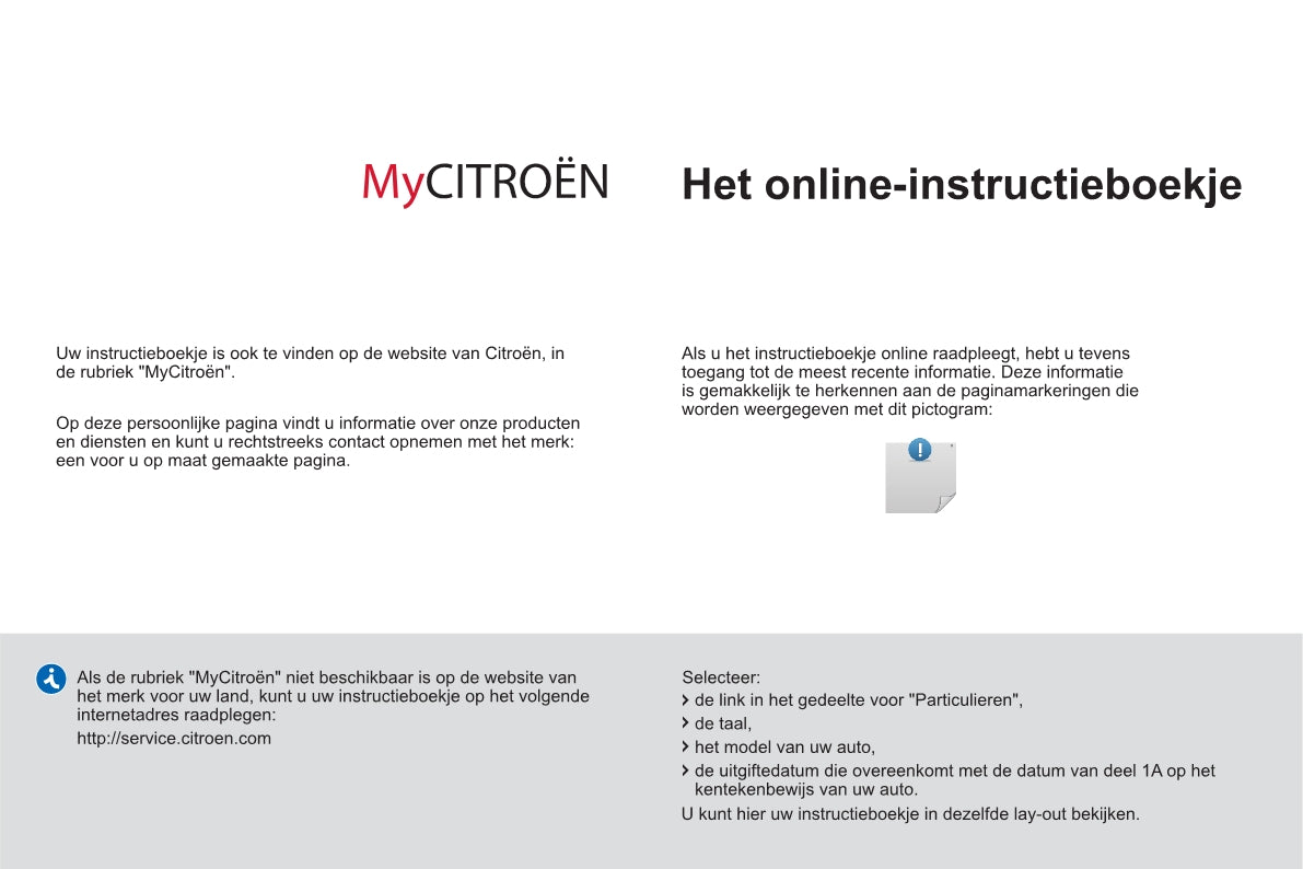 2012-2014 Citroën C-Elysée Gebruikershandleiding | Nederlands