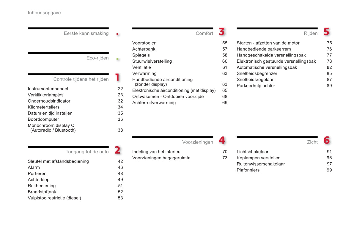 2012-2014 Citroën C-Elysée Gebruikershandleiding | Nederlands