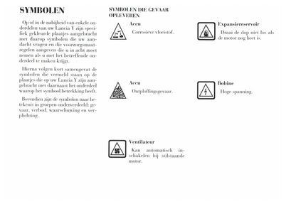 1996-2003 Lancia YPsilon Gebruikershandleiding | Nederlands