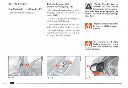 1996-2003 Lancia YPsilon Gebruikershandleiding | Nederlands