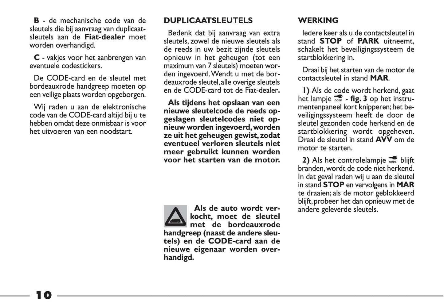 2000-2001 Fiat Ducato Gebruikershandleiding | Nederlands