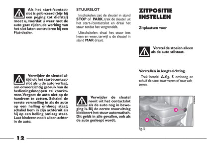 2000-2001 Fiat Ducato Gebruikershandleiding | Nederlands