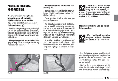 2000-2001 Fiat Ducato Gebruikershandleiding | Nederlands