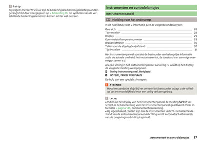 2017-2018 Skoda Fabia Owner's Manual | Dutch