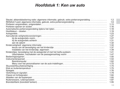 2015-2016 Renault Kadjar Owner's Manual | Dutch