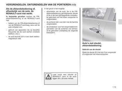 2015-2016 Renault Kadjar Owner's Manual | Dutch