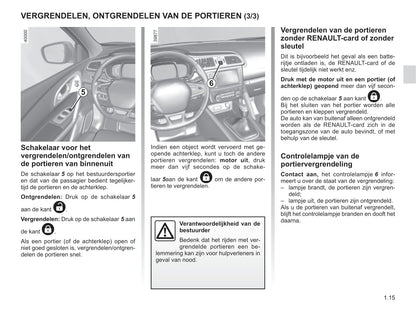 2015-2016 Renault Kadjar Owner's Manual | Dutch