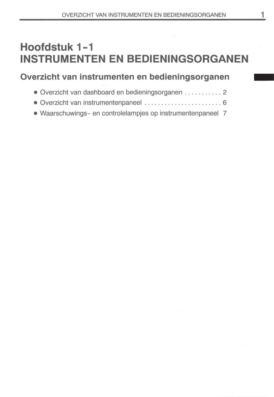 2000-2003 Toyota Avensis Owner's Manual | Dutch