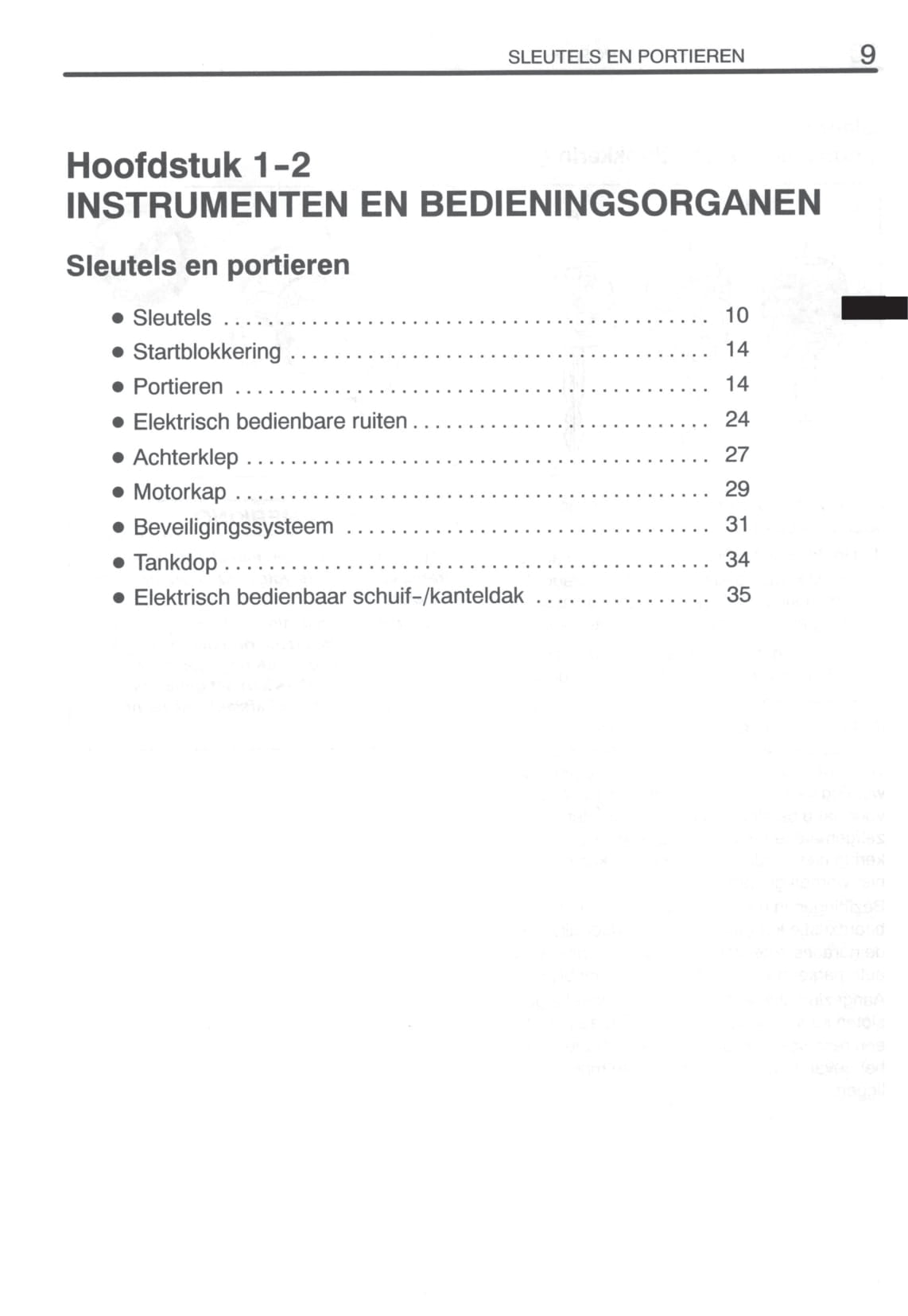 2000-2003 Toyota Avensis Owner's Manual | Dutch