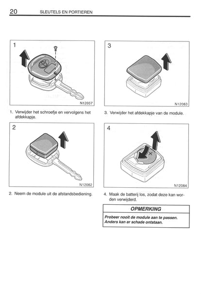 2000-2003 Toyota Avensis Owner's Manual | Dutch