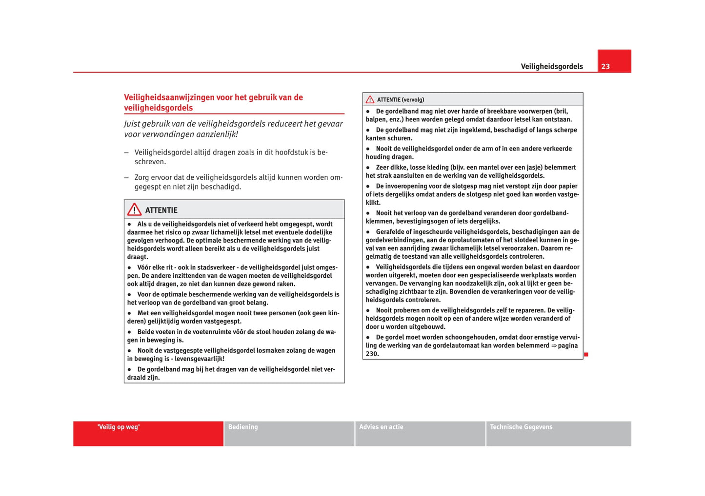 2012-2013 Seat Exeo Owner's Manual | Dutch