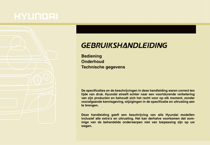 2010-2011 Hyundai i30 Gebruikershandleiding | Nederlands