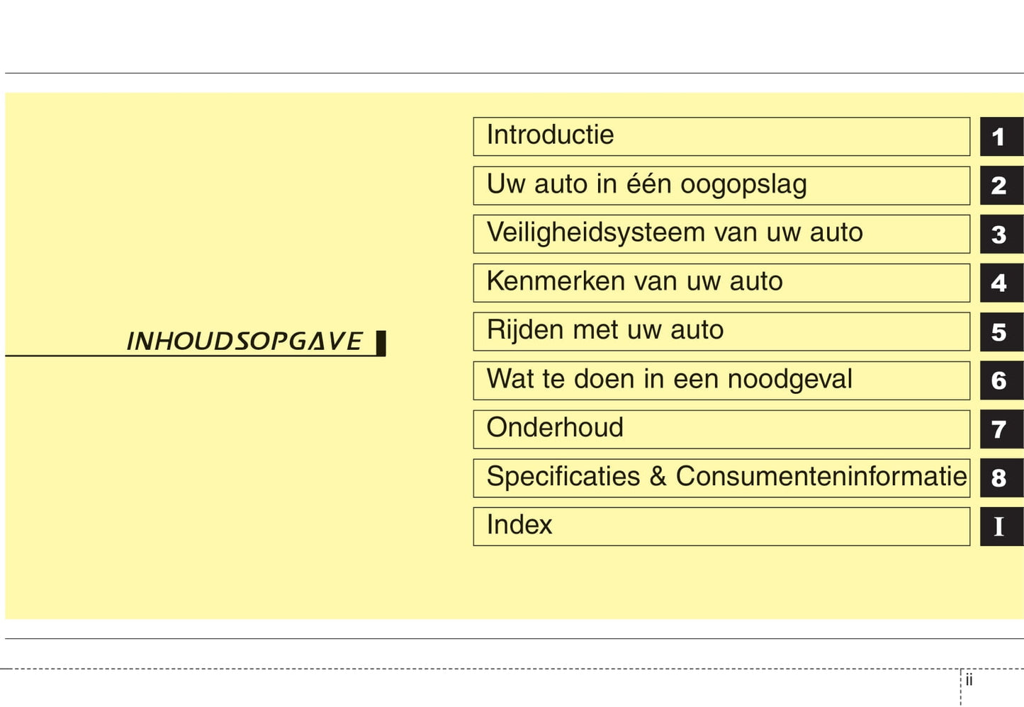 2011-2012 Kia Picanto Owner's Manual | Dutch