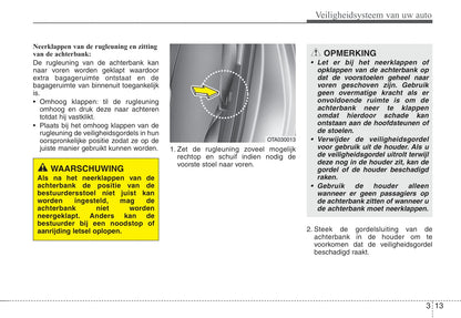 2011-2012 Kia Picanto Owner's Manual | Dutch