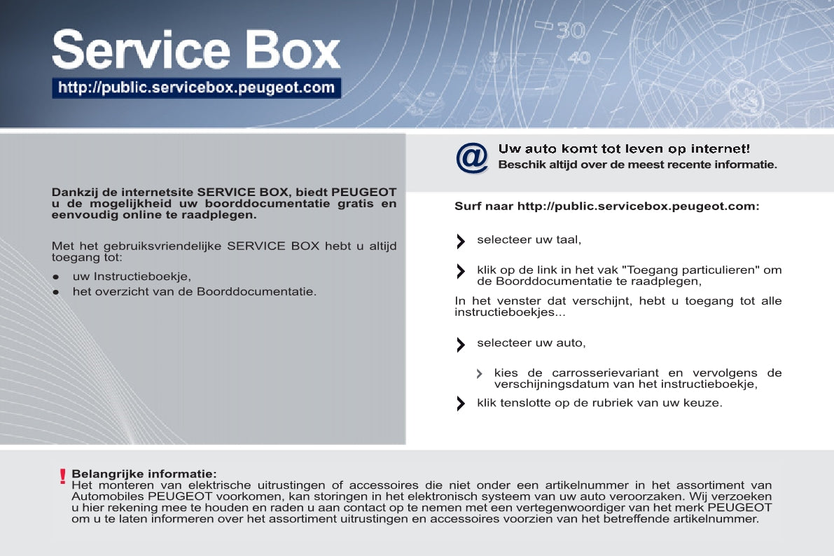 2011-2014 Peugeot 207/207 SW/207 SW Outdoor Owner's Manual | Dutch