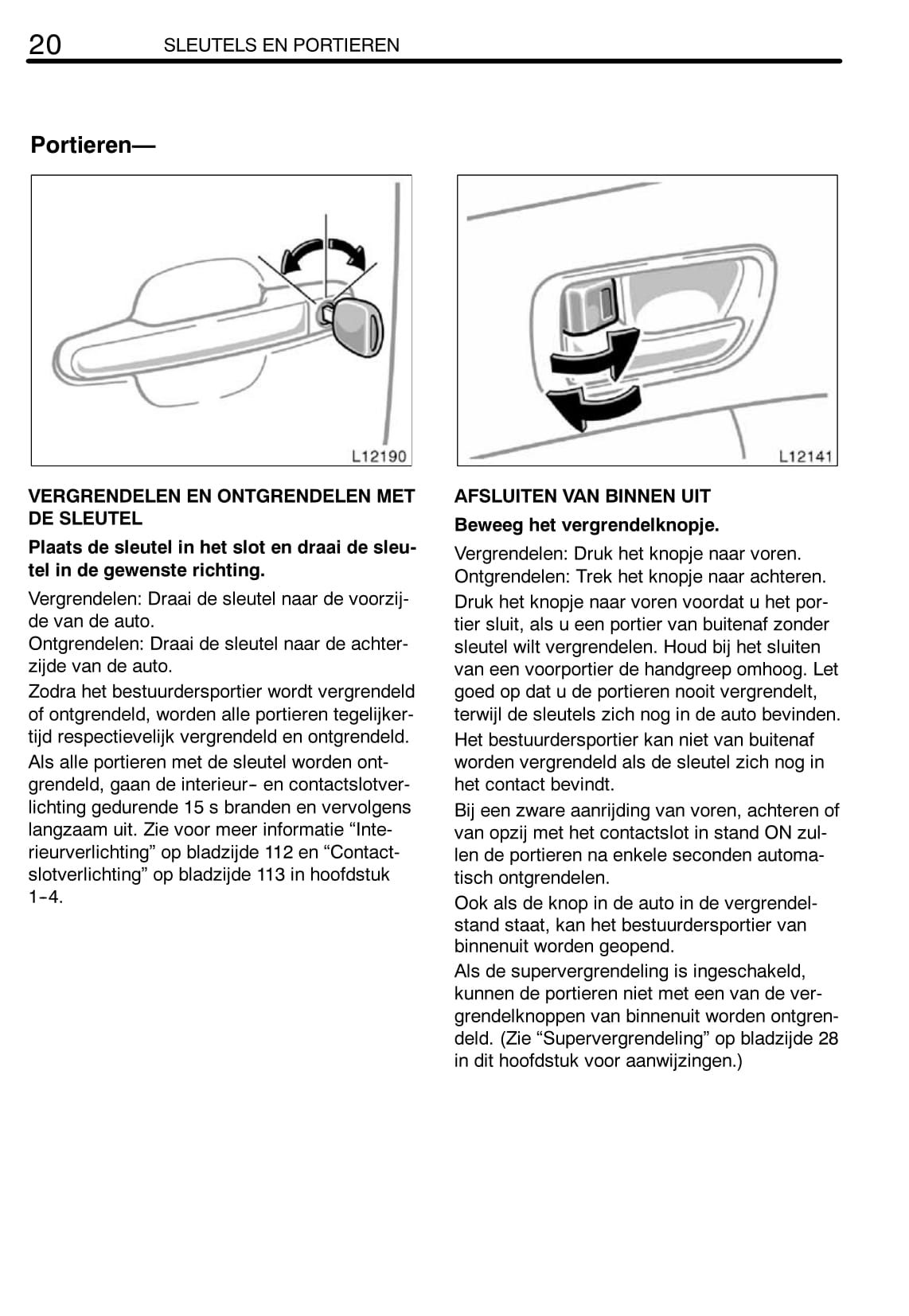 2002-2004 Toyota Camry Owner's Manual | Dutch