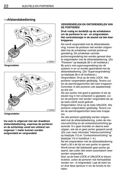 2002-2004 Toyota Camry Owner's Manual | Dutch