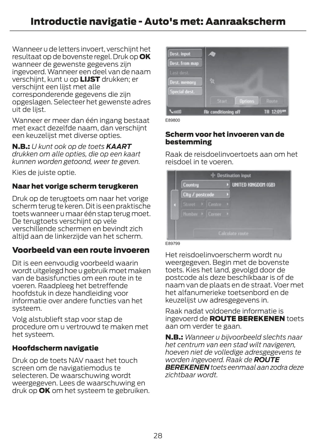 Ford Mondeo Navigatie Handleiding 2012