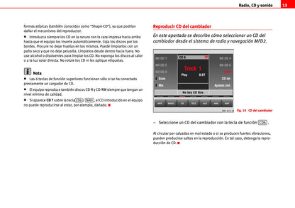 Seat Radio-Navegación MFD2 Manual de Instrucciones 2000 - 2010