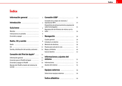 Seat Radio-Navegación MFD2 Manual de Instrucciones 2000 - 2010