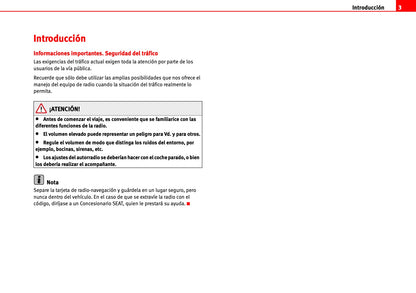 Seat Radio-Navegación MFD2 Manual de Instrucciones 2000 - 2010