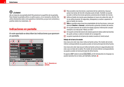 Seat Radio-Navegación MFD2 Manual de Instrucciones 2000 - 2010