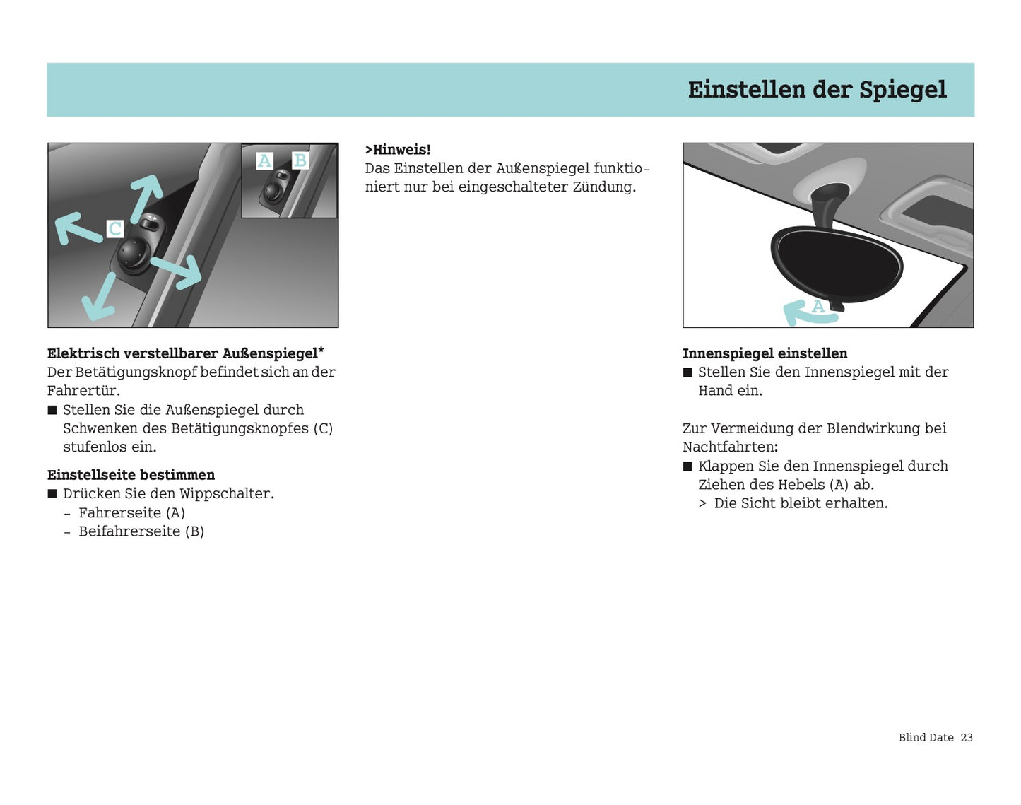 2004-2007 Smart Fortwo Owner's Manual | German