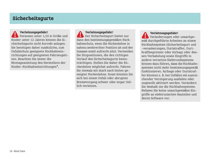 2004-2007 Smart Fortwo Owner's Manual | German