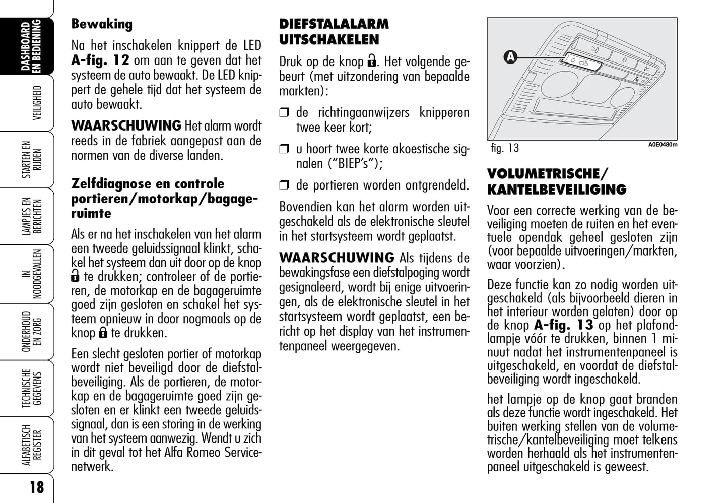 2005-2011 Alfa Romeo 159 Bedienungsanleitung | Niederländisch