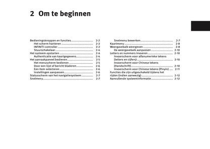 Infiniti InTouch Handleiding