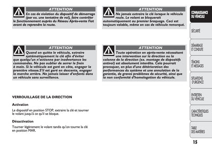 2012-2014 Fiat Ducato Manuel du propriétaire | Français