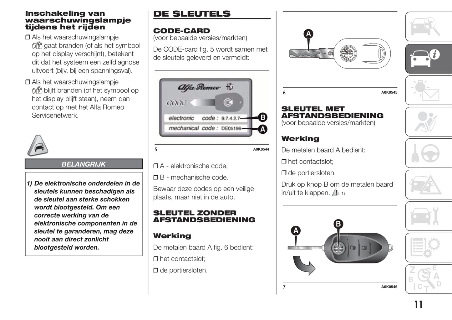 2014-2016 Alfa Romeo Giulietta/Giulietta Quadrifoglio Verde Owner's Manual | Dutch