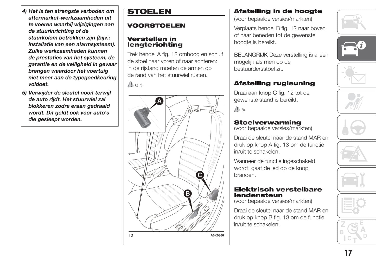 2014-2016 Alfa Romeo Giulietta/Giulietta Quadrifoglio Verde Owner's Manual | Dutch