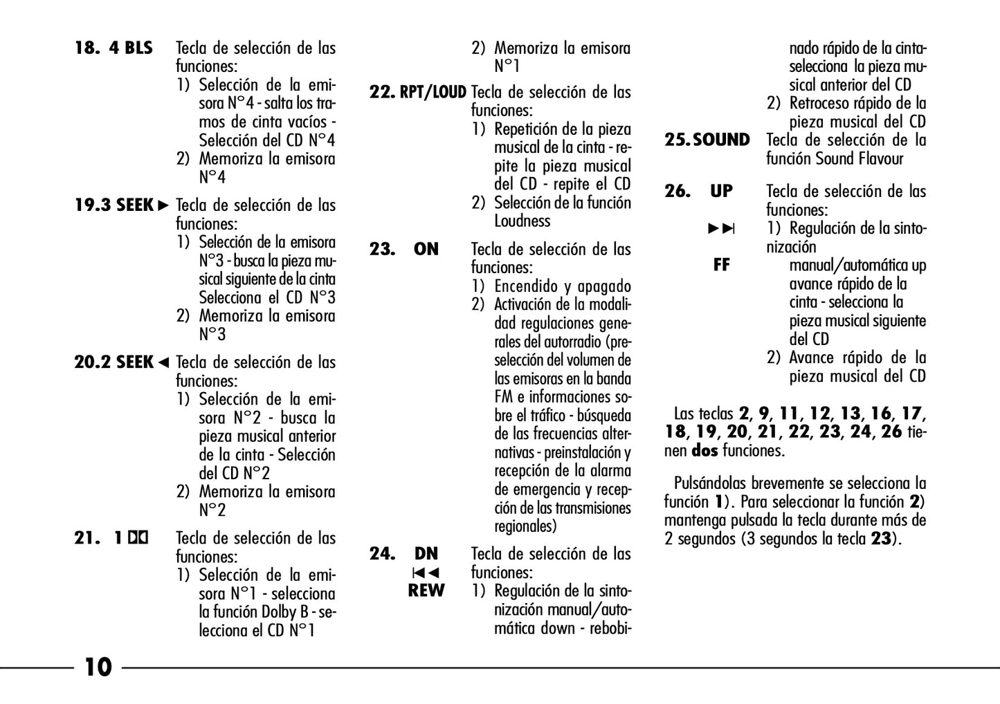 Alfa Romeo Autorradio (Casete) Instrucciones 2004 - 2007