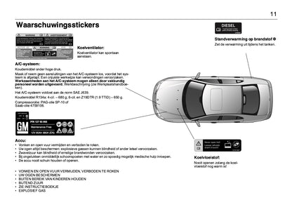 2008-2012 Saab 9-3 Owner's Manual | Dutch