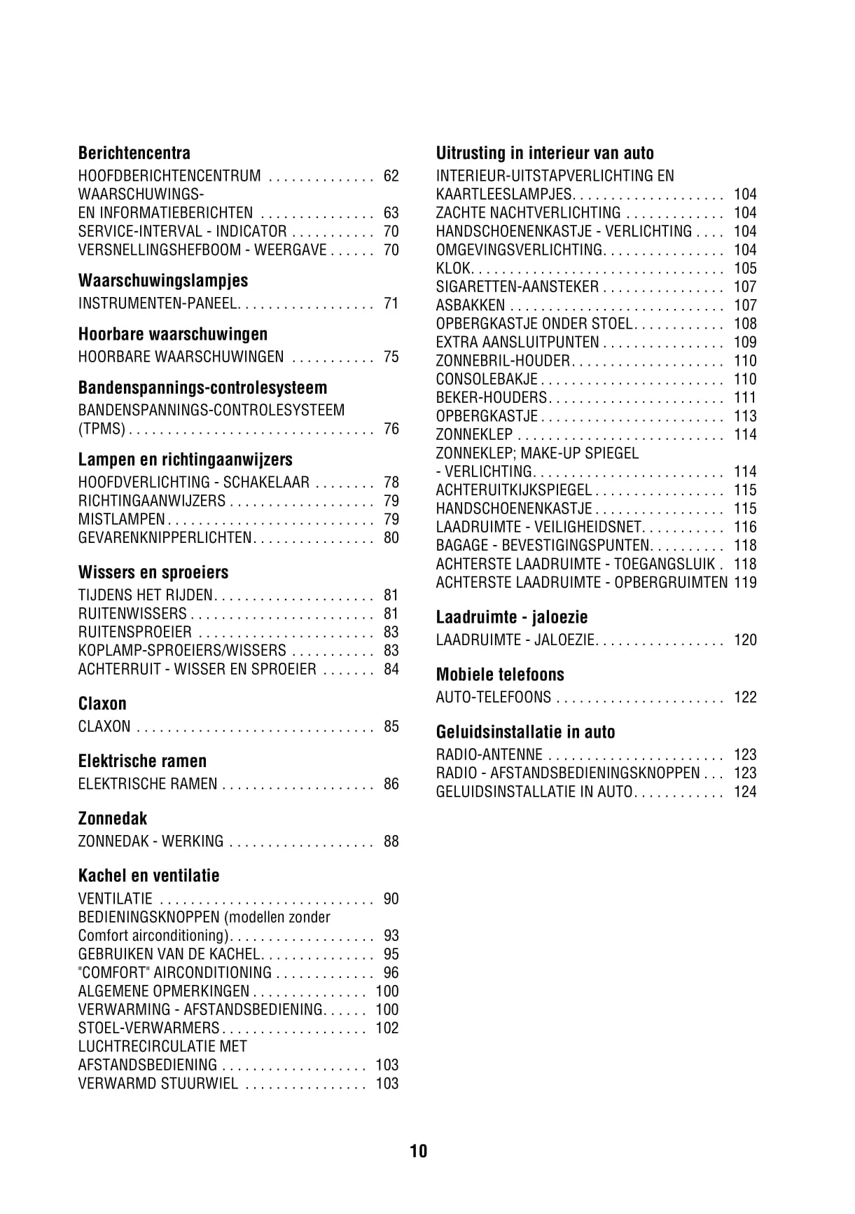 2002-2003 Land Rover Range Rover Owner's Manual | Dutch